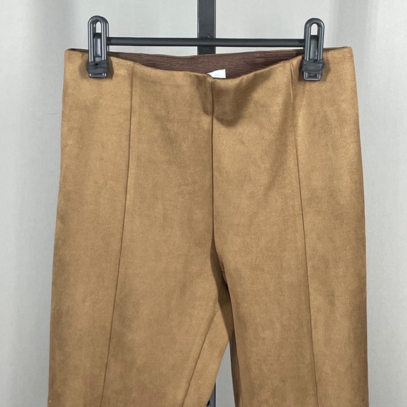 NEW Loft Pants Womens Small petite brown faux suede skinny leggings casual - Picture 2 of 9